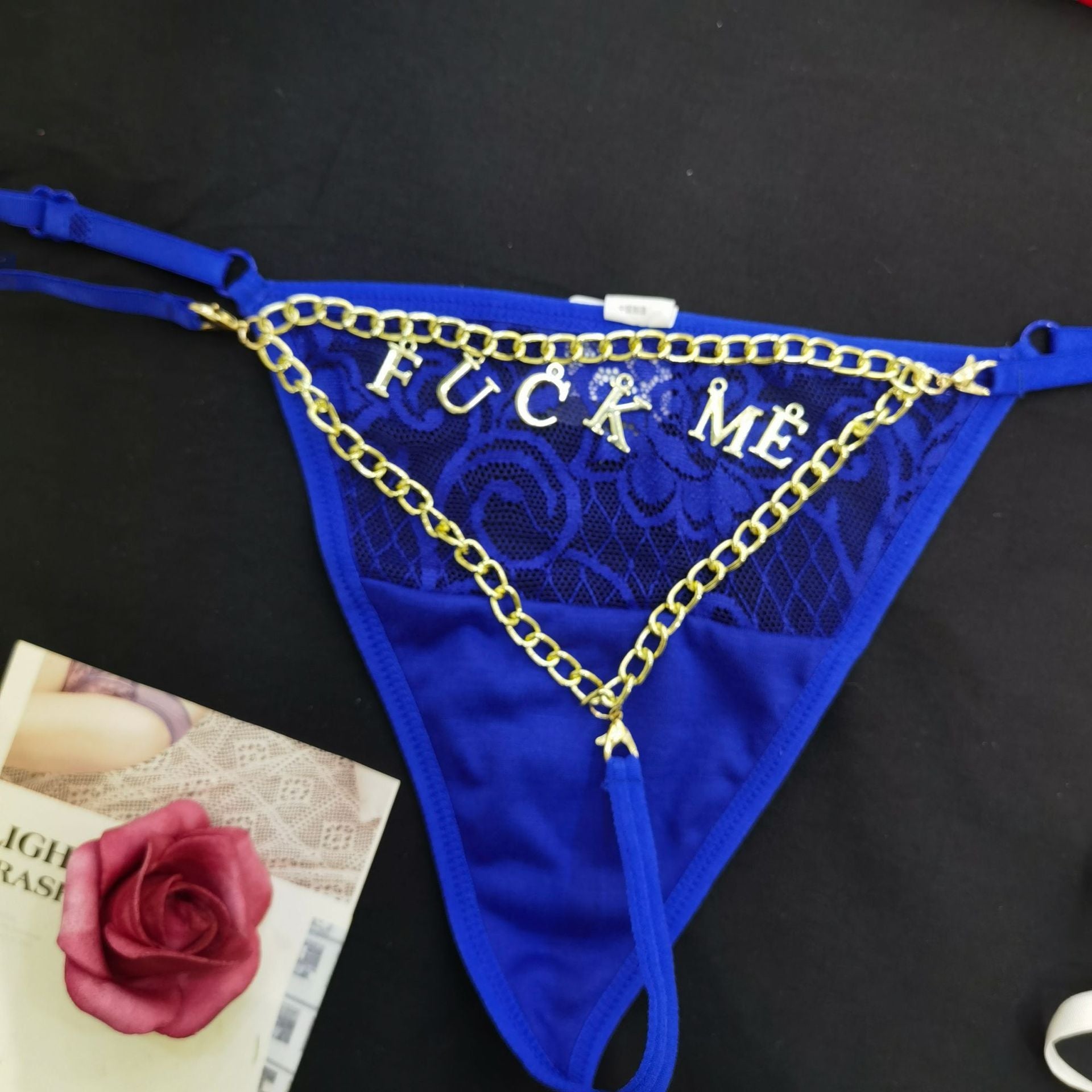 Adjustable pendant chain letter temptation thong - Feel&Astra®